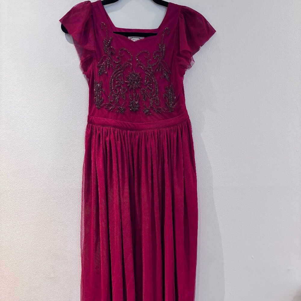 Beaded Girls Joyfolie Dress in Red Size 10